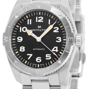 Hamilton Herrklocka H70225130 Khaki Field Svart/Stål ⌀37 mm