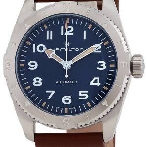 Hamilton Herrklocka H70225540 Khaki Field Expedition Blå/Läder ⌀37