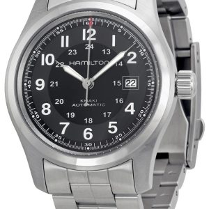 Hamilton Herrklocka H70515137 Khaki Field Svart/Stål ⌀42 mm