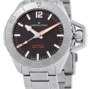 Hamilton Herrklocka H77485130 Khaki Navy Frogman Svart/Stål ⌀41 mm