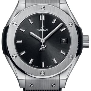 Hublot Damklocka 591.NX.1470.RX Classic Fusion Svart/Gummi Ø29 mm