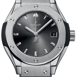Hublot Damklocka 591.NX.7070.RX Classic Fusion Grå/Gummi Ø29 mm