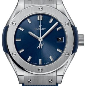 Hublot Damklocka 591.NX.7170.RX Classic Fusion Blå/Gummi Ø29 mm