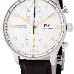 IWC Herrklocka IW371604 Portuguese Silverfärgad/Läder Ø40.9 mm