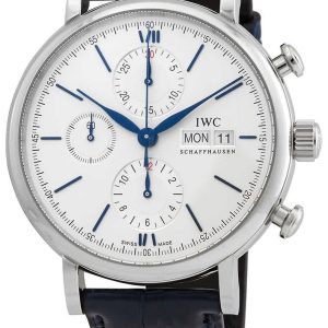 IWC Herrklocka IW391037 Portofino Vit/Läder Ø42 mm