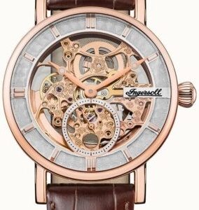 Ingersoll Herrklocka I00401B The Herald Silverfärgad/Läder ⌀40 mm