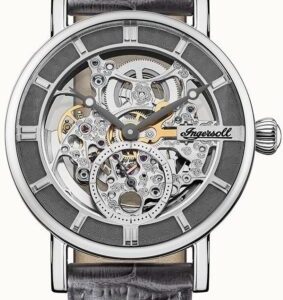 Ingersoll Herrklocka I00402B The Herald Grå/Läder ⌀40 mm
