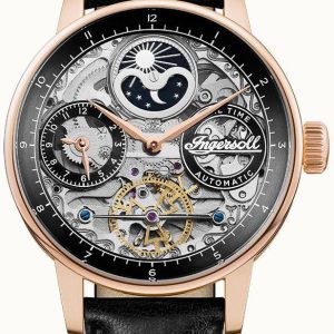 Ingersoll Herrklocka I07705 The Jazz Svart/Läder ⌀42 mm