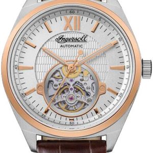 Ingersoll Herrklocka I10901 The Shelby Silverfärgad/Läder ⌀44 mm