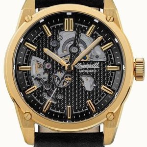 Ingersoll Herrklocka I11601 The Carroll Automatic Svart/Läder ⌀45.5