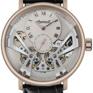 Ingersoll Herrklocka I13101 Silverfärgad/Läder ⌀46 mm