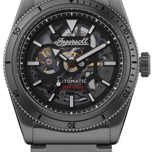 Ingersoll Herrklocka I13902 The Scovill Svart/Läder ⌀43 mm