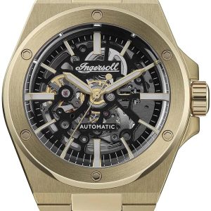 Ingersoll Herrklocka I15001 The Baller Svart/Guldtonat stål ⌀43 mm