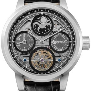 Ingersoll Herrklocka I16001 The Arc Grå/Läder ⌀44 mm
