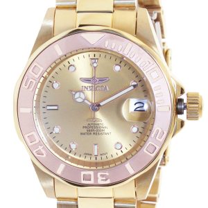 Invicta Herrklocka 13930 Pro Diver Guld/Gulguldtonat stål Ø40 mm