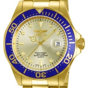 Invicta Herrklocka 14124 Pro Diver Guld/Gulguldtonat stål Ø40 mm