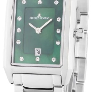 Jacques Lemans Damklocka 1-2189K Torino Grön/Stål Ø23 mm