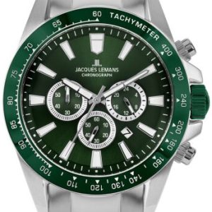 Jacques Lemans Herrklocka 1-2140G Liverpool Grön/Stål Ø48 mm