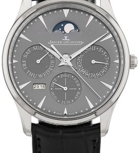 Jaeger LeCoultre Herrklocka 130354J Master Ultra Thin Grå/Läder