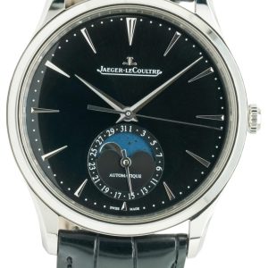 Jaeger LeCoultre Herrklocka 1368471 Master Ultra Thin Svart/Läder