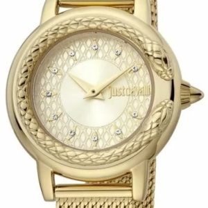 Just Cavalli Damklocka JC1L151M0525 Glam Chic Guldtonad/Guldtonat