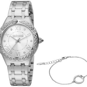 Just Cavalli Damklocka JC1L200M0045 Set Cucitura Silverfärgad/Stål