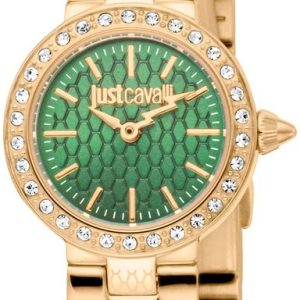 Just Cavalli Damklocka JC1L362M0065 Glam Chic Grön/Gulguldtonat