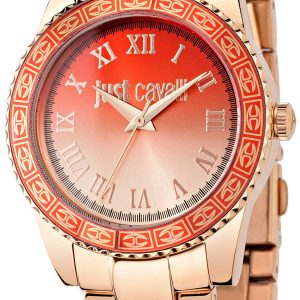 Just Cavalli Damklocka R7253202506 Just Sunset Orange/Roséguldstonat