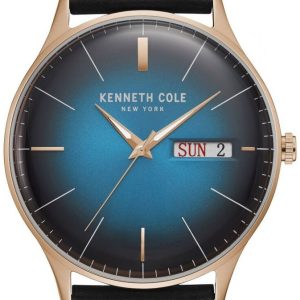 Kenneth Cole Herrklocka KC50589013 Classic Blå/Läder Ø42 mm