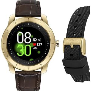 Kenneth Cole Herrklocka KCWGD2174062 Wellness LCD/Läder Ø45 mm