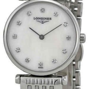 Longines Damklocka L4.209.4.87.6 Grande Classique Vit/Stål Ø24 mm