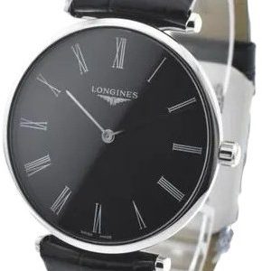Longines Damklocka L4.866.4.51.2 La Grande Classique De Svart/Läder