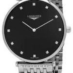 longines damklocka l4.866.4.58.6 la grande classique de svart/stål