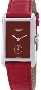 Longines Damklocka L5.512.4.91.2 Dolcevita Röd/Läder