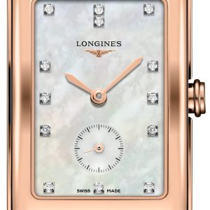 Longines Damklocka L5.512.8.87.0 Dolcevita Vit/Läder
