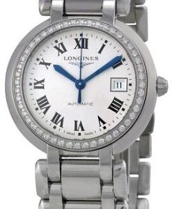 Longines Damklocka L8.111.0.71.6 Primaluna Silverfärgad/Stål Ø26.5