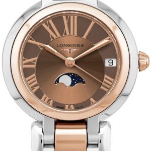 Longines Damklocka L8.115.5.61.7 Primaluna Champagnefärgad/18 karat