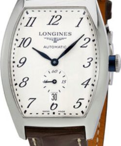 Longines Herrklocka L2.642.4.73.4 Evidenza Silverfärgad/Läder