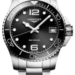 Longines Herrklocka L3.370.4.56.6 HydroConquest Svart/Stål Ø32 mm