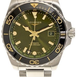 Longines Herrklocka L3.790.4.06.6 Hydroconquest Grön/Stål ⌀41 mm