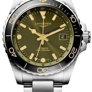 Longines Herrklocka L3.890.4.06.6 Hydroconquest Grön/Stål Ø43 mm
