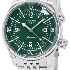 Longines L3.764.4.06.6 Legend Diver Grön/Stål Ø39 mm