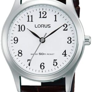 Lorus Damklocka RRX27HX9 Classic Vit/Läder Ø30 mm