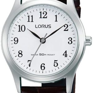 Lorus Damklocka RRX27HX9 Classic Vit/Läder Ø30 mm