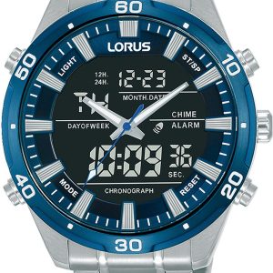 Lorus Herrklocka RW647AX9 Sports Svart/Stål Ø46 mm