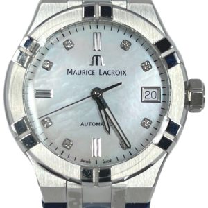 Maurice Lacroix Damklocka AI6006-SS001-170-2 Aikon Vit/Läder Ø35 mm