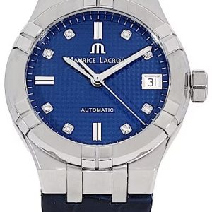 Maurice Lacroix Damklocka AI6006-SS001-450-1 Aikon Blå/Läder Ø35 mm