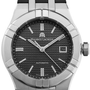 Maurice Lacroix Herrklocka AI6007-SS000-330-2 Aikon Svart/Gummi Ø39