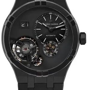 Maurice Lacroix Herrklocka AI6118-DLB0B-330-2 Aikon Svart/Läder Ø45