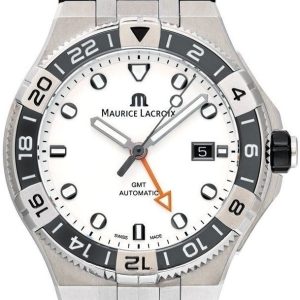 Maurice Lacroix Herrklocka AI6158-SS001-130-2 Aikon Vit/Gummi Ø43 mm